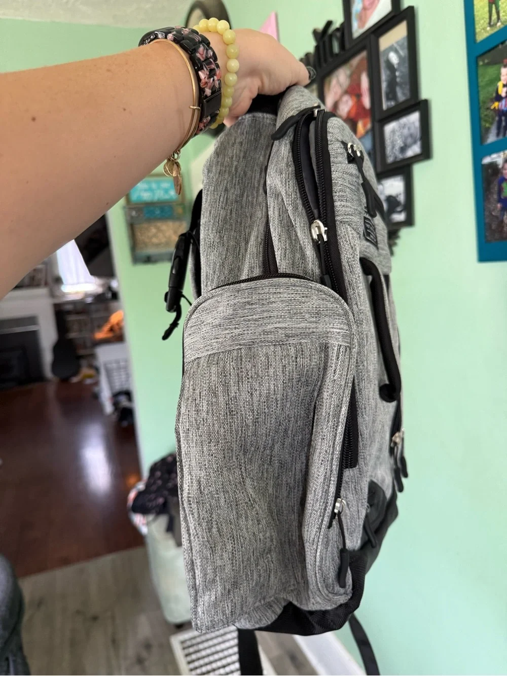 Eddie Bauer Gray and Black Travel Backpack